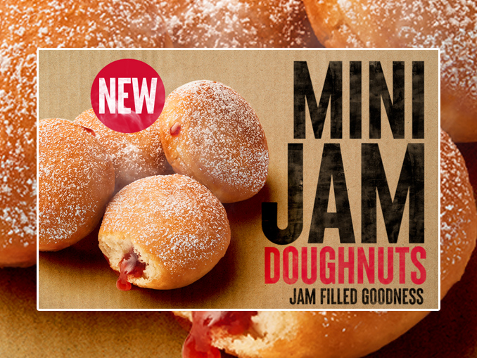 Jam Mini Cheese Doughnuts And Hut Jalapeno Adds - Boom New Pizza New Dunk Chew Australia