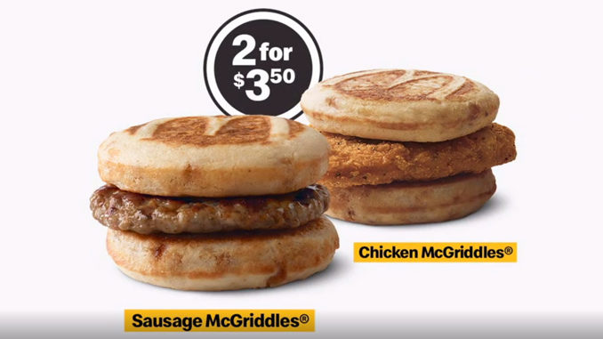 2 For $3.50 McGriddles Deal Spotted At McDonald’s