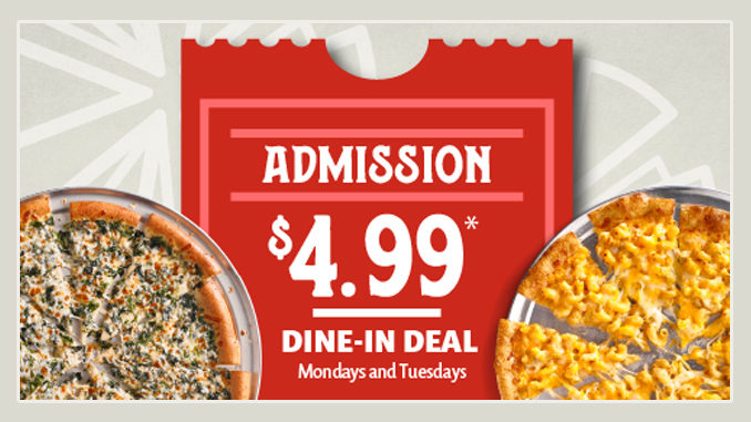 Cicis Pizza Offers $4.99 Adult Buffet Deal Every Monday And Tuesday Through February 14, 2023
