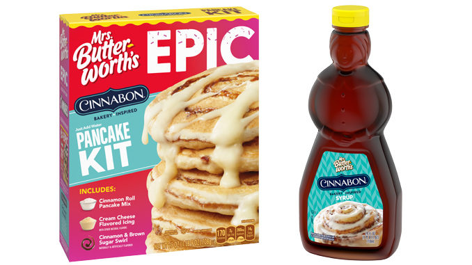 Mrs. Butterworth’s Introduces New Epic Cinnabon Pancake Mix Kit And Syrup