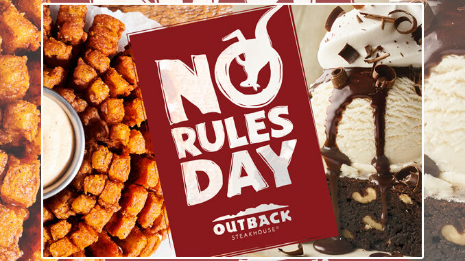 Outback Offers Free Appetizer Or Dessert With Adult Entree Purchase On January 31, 2023