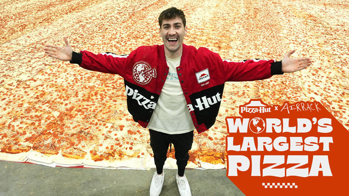 Pizza Hut And Airrack Set New Guinness World Record For World's Largest Pizza