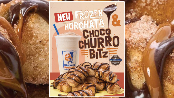 Wetzel’s Pretzels Adds New Frozen Horchata And New Choco Churro Bitz