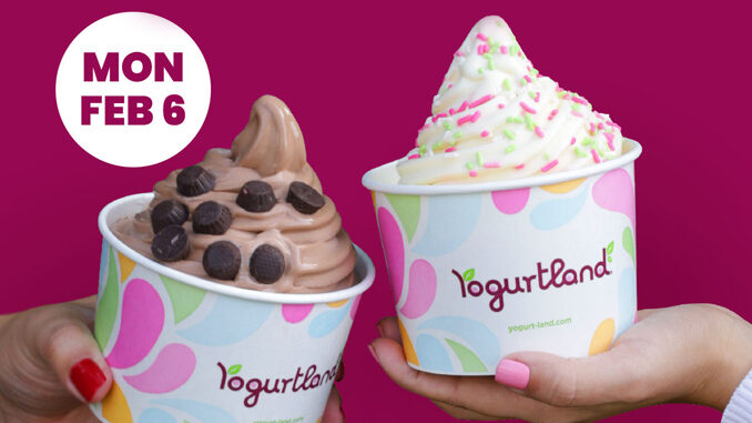 Buy One Frozen Yogurt, Get One Free At Yogurtland On February 6, 2023