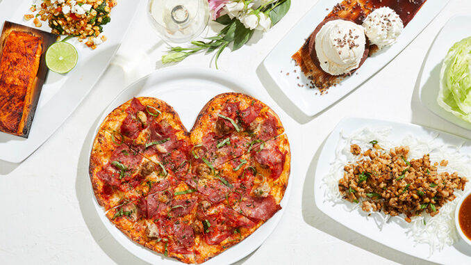 California Pizza Kitchen Offers Heart-Shaped Pizzas And ‘Sweet Deal for Two’ Through February 14, 2023