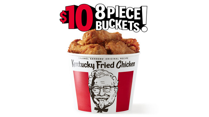 KFC Offers New $10 8-Piece Buckets Deal Online And In The App