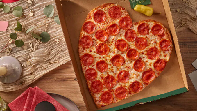 Papa Johns Welcomes Back Heart-Shaped Pizza For Valentine’s Day 2023