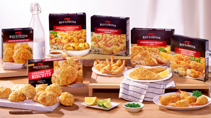 Red Lobster Launches New Line Of Frozen Seafood Products Featuring Cheddar Bay Biscuit Shrimp, Coconut Shrimp Bites, And More