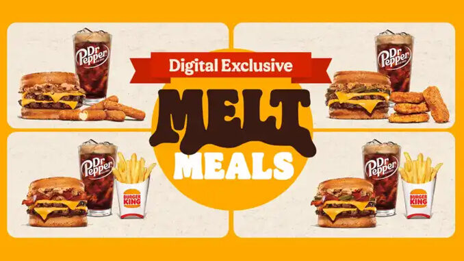 Burger King Launches New $7 Digital Exclusive Melt Meals