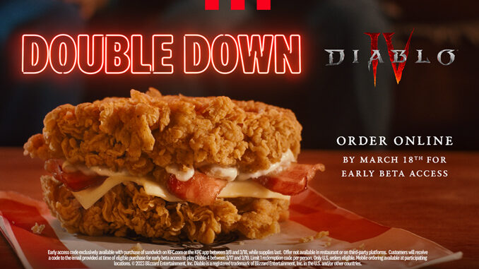 Buy A KFC Double Down Sandwich, Get Free Early Access To Play Diablo IV