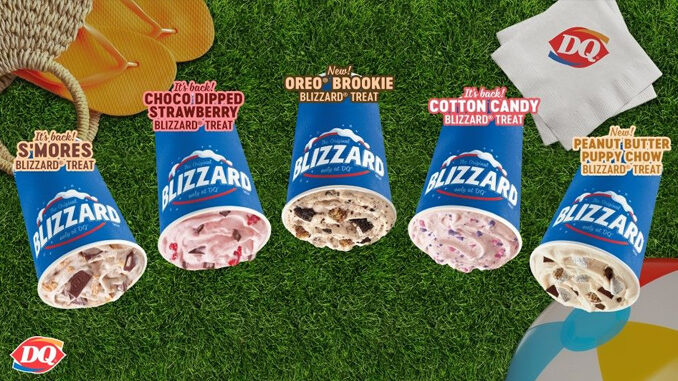 Dairy Queen Launches New Oreo Brookie Blizzard And New Peanut Butter Puppy Chow Blizzard For Summer 2023