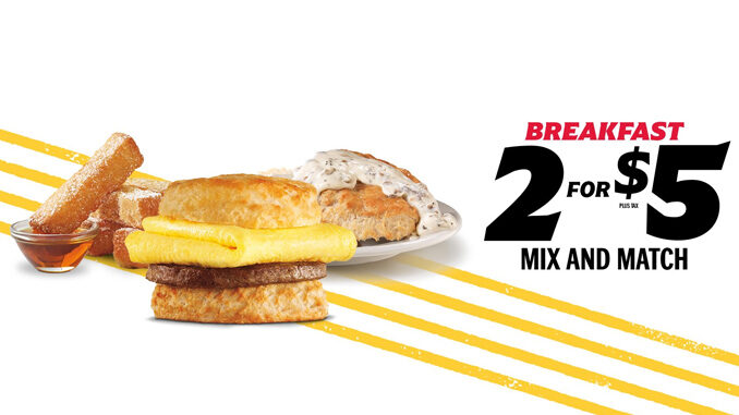 Hardee’s Welcomes Back Revamped 2 For $5 Mix And Match Breakfast Deal