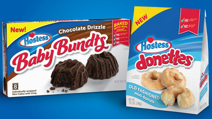 Hostess Bakes New Donettes Old Fashioned Mini Donuts, And New Chocolate Drizzle Baby Bundts Breakfast Snacks