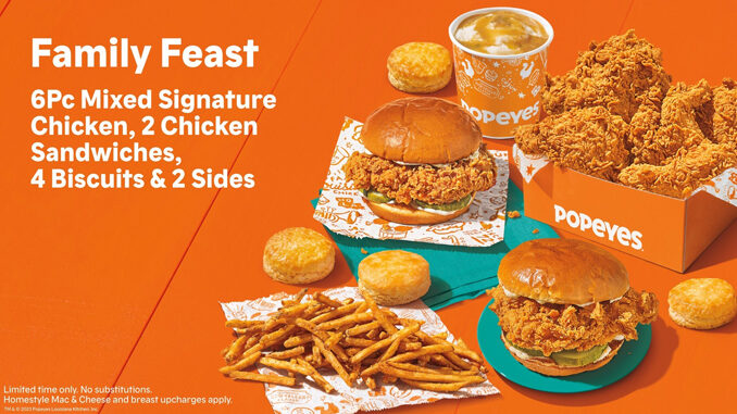 Popeyes Adds New Family Feast Meal Alongside Returning Big Box Featuring A New Twist