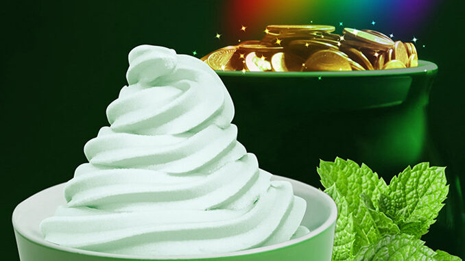 Yogurtland Brings Back Lucky Irish Mint Frozen Yogurt