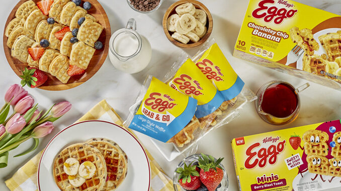 Eggo Launches New Vanilla Bean Grab & Go Waffles, Chocolatey Chip Banana Waffles and Berry Blast Mini Toast Waffles
