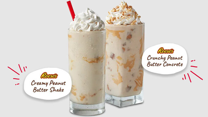 Freddy's Introduces New Reese's Creamy Peanut Butter Shake, And New Reese's Crunchy Peanut Butter Concrete