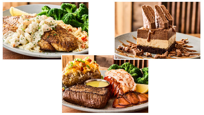 Outback Adds New Crab-Topped Barramundi, Steak & Tail, And Tim Tam Brownie Cake
