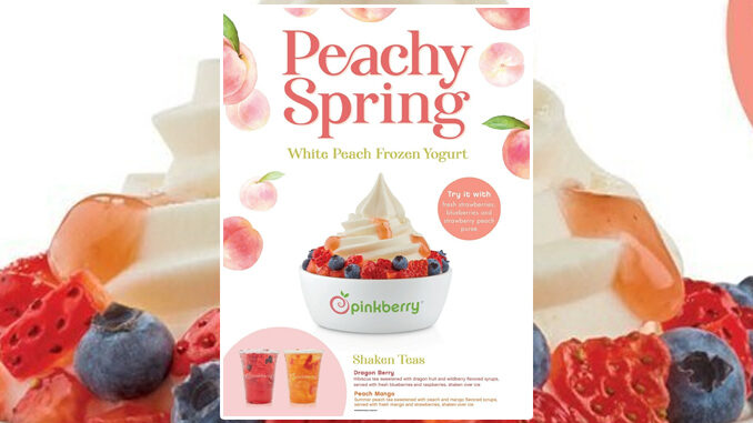 Pinkberry Adds New White Peach Frozen Yogurt Alongside 2 New Shaken Teas