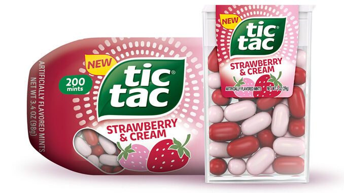 Tic Tac Launches New Strawberry & Cream Flavor