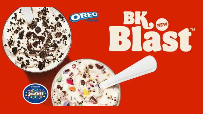 Burger King Launches New BK Blast Desserts In Canada