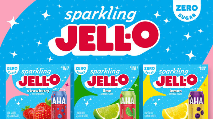 Jell-O Teams Up With AHA Sparkling Water For The Debut Of New Sparkling Jell-O