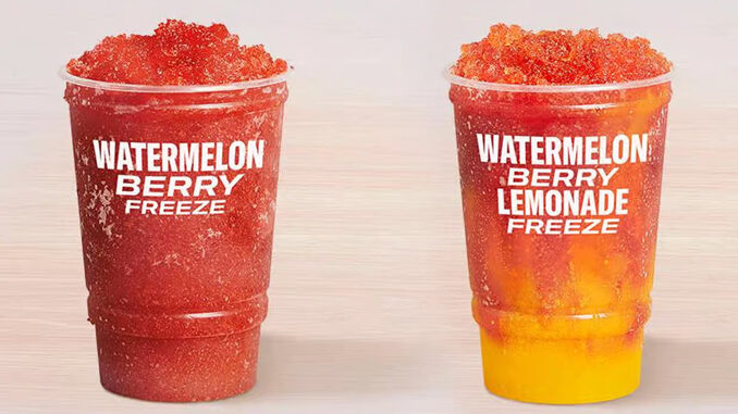Taco Bell Adds New Watermelon Berry Freeze And New Watermelon Berry Lemonade Freeze