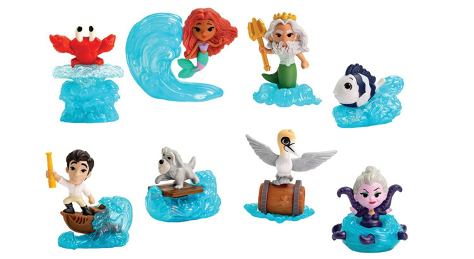 The Little Mermaid Happy Meal Toys
