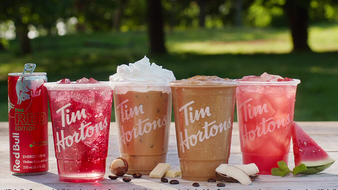 Tim Hortons Adds New Watermelon, Coconut, And White Chocolate Macadamia Flavors For Summer 2023