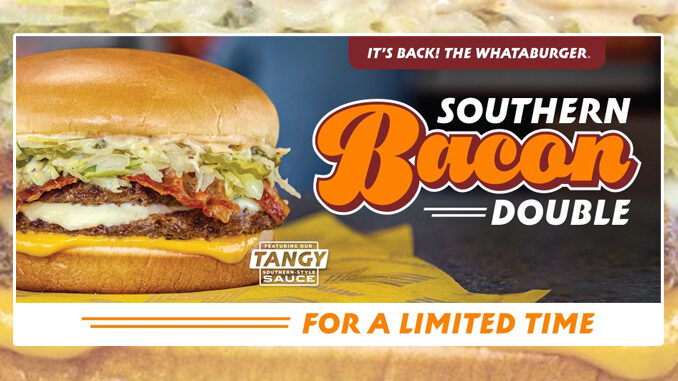 Whataburger Brings Back The Southern Bacon Double And Banana Pudding Shake