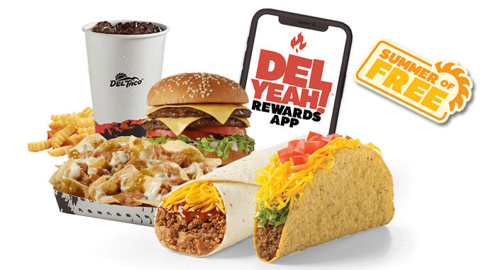 Del Taco Offers Rewards Members Free Food Every Day As Part Of Summer Of Free Promotion Through July 16, 2023
