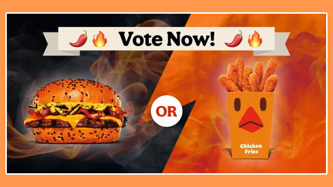 Burger King Invites Fans To Choose Between The Return Of The Ghost Pepper Whopper Or Ghost Pepper Chicken Fries