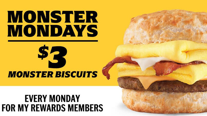Carl’s Jr. Offers $3 Monster Biscuits Every Monday Alongside New ‘APPy Hour’ Deals Through October 31, 2023