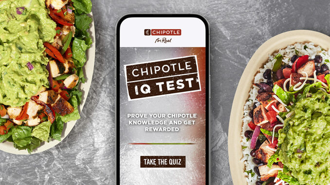 Chipotle Brings Back Chipotle IQ Trivia Game With A Chance To Win One Of 250,000 BOGO Offers