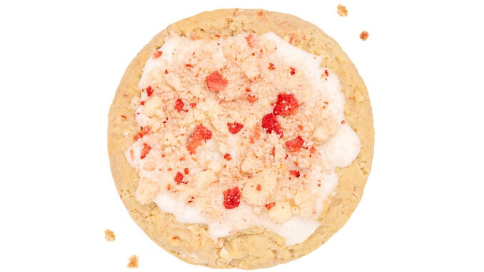 Crumbl Bakes Strawberry Crumb Cake Cookies And More Through August 26, 2023