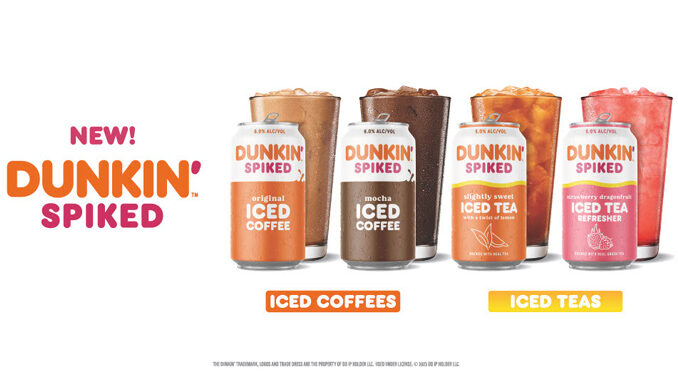 Dunkin’ Launces New Spiked Iced Coffees And Iced Teas In Grocery Stores