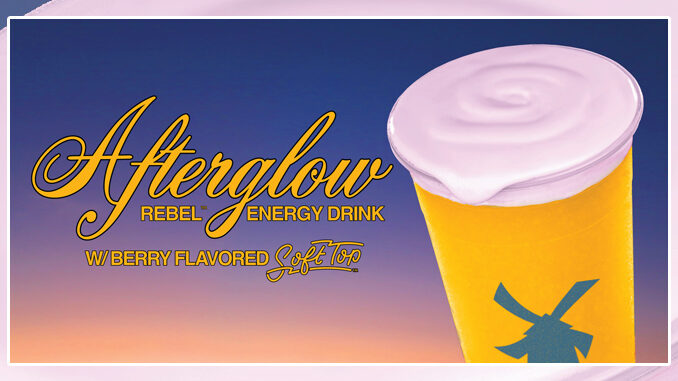 Dutch Bros Launches New Afterglow Rebel Energy Drink With Berry Flavored Soft Top
