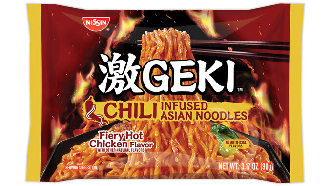 Nissin Foods Introduces New Geki Fiery Hot Chicken Chili-Infused Noodles