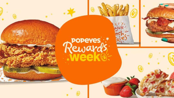 Popeyes Offers BOGO Chicken Sandwich Deal And More As Part Of Rewards Week Deals Through August 13, 2023