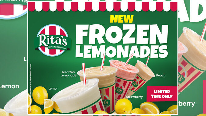 Rita's Italian Ice Launches New Line Of Frozen Lemonades