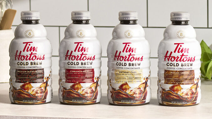 Tim Hortons Launches New Cold Brew Concentrate In US Grocery Stores
