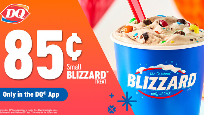 Dairy Queen Offers 85-Cent Small Blizzard Deal In The App From September 11-24, 2023
