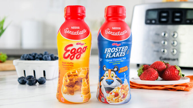 Nestlé Sensations Introduces New Frosted Flakes Cereal Flavored Milk And New Eggo Maple Waffle Flavored Milk