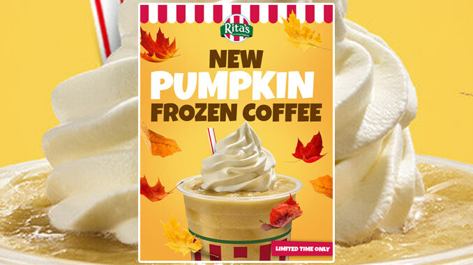 Rita's Launches New Pumpkin Cold Brew Frozen Coffee