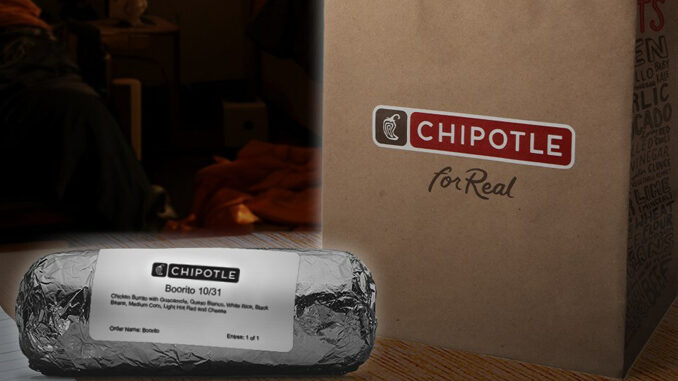 Chipotle Announces Return Of The Boorito For Halloween 2023