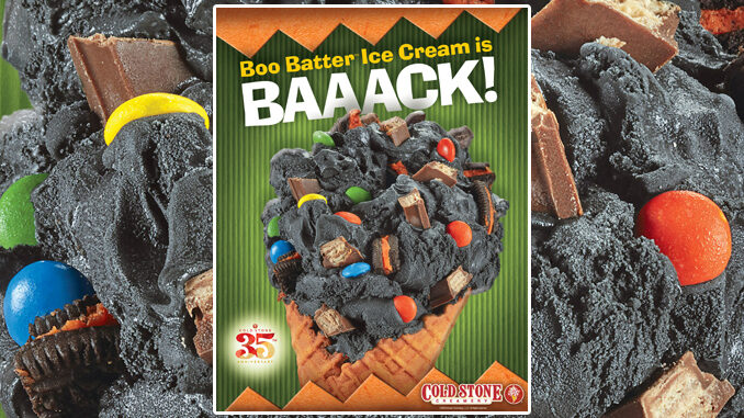 Cold Stone Creamery Welcomes Back Boo Batter Ice Cream For Halloween 2023