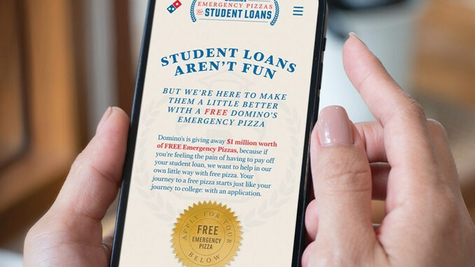 Domino's Is Giving Away Free Pizzas To Anyone With Student Loan Payments