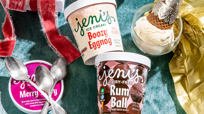 Jeni’s Welcomes Back Boozy Eggnog Ice Cream As Part Of New 2023 Splendid Holiday Collection
