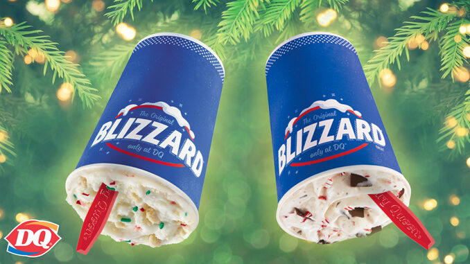 Candy Cane Chill Blizzard And Frosted Sugar Cookie Blizzard Return To Dairy Queen For 2023 Holiday Season
