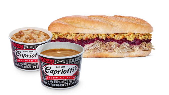 Capriotti's Now Offfering Gravy And Mashed Potatoes Alongside The Bobbie Sandwich For Thanksgiving 2023